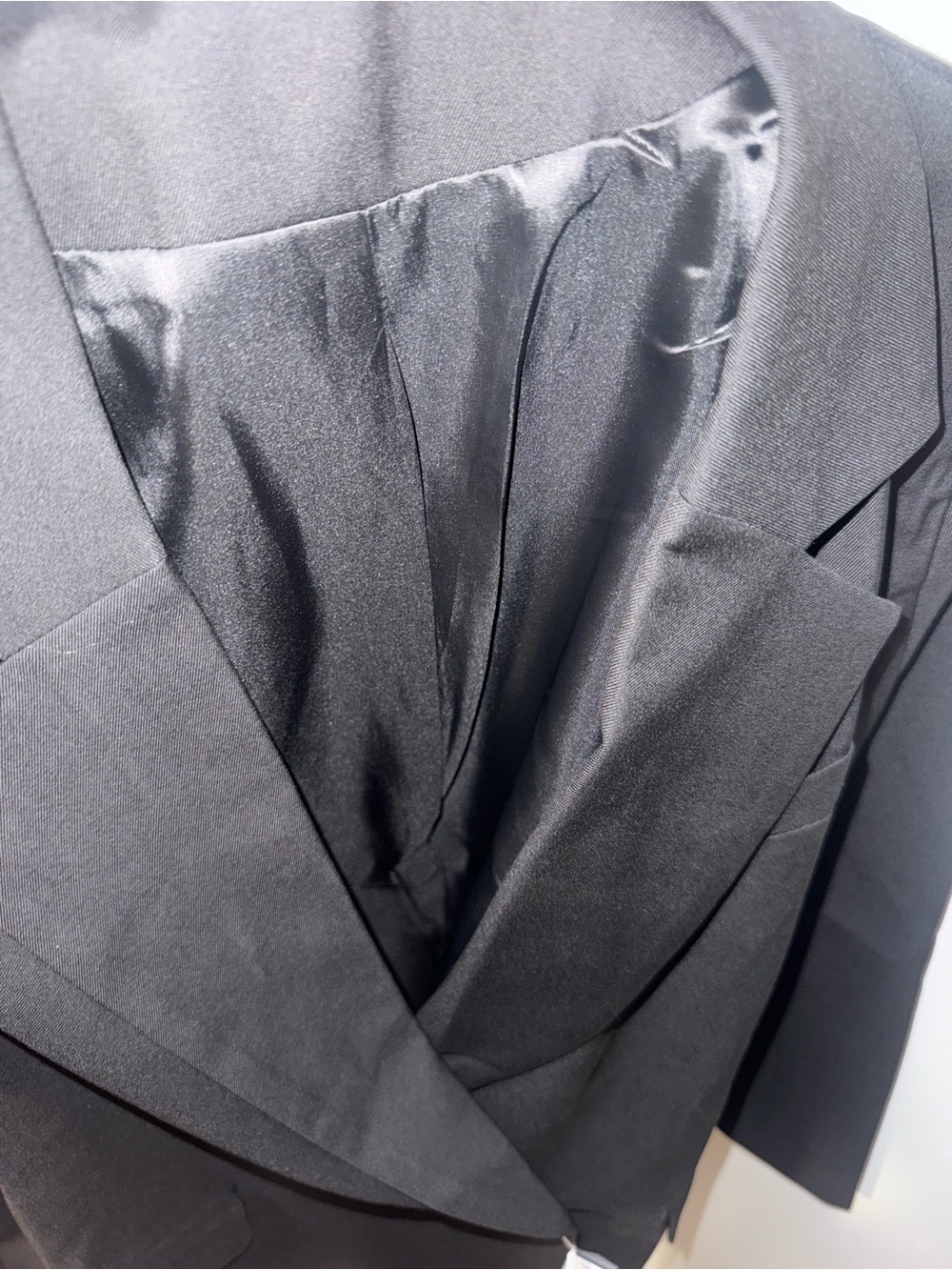 ROSCHICO Black Double Breasted Longline Blazer Jacket XL NWT - Picture 5 of 6